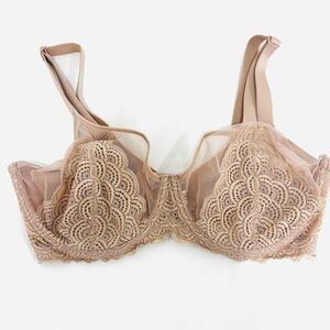 HSIA Tan Underwire Women’s Bra Size 34DD